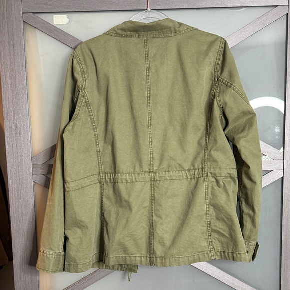 Madewell Women's Jacket Utility Military Fleet Jacket Army Olive Green - Picture 8 of 8